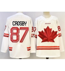 Men Canada Hockey 87 Sidney Crosby White Stitched Jersey Men Canada Hockey 87 Sidney Crosby White Stitched Jersey