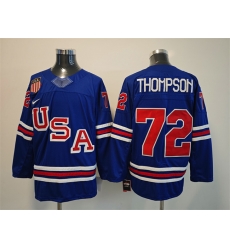 Men USA 72 Tage Thompson Royal 2025 2026 Stitched Jersey Men USA 72 Tage Thompson Royal 2025 2026 Stitched Jersey