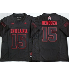 Men Indiana Hoosiers 15 Fernando Mendoza Black 2026 F U S E Stitched Basketball Jersey Men Indiana Hoosiers 15 Fernando Mendoza Black 2026 F U S E Stitched Basketball Jersey