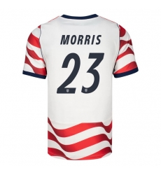 USA 2026 FIFA World Cup Soccer White Jersey Set ( Have Shorts ) Aidan Morris #23