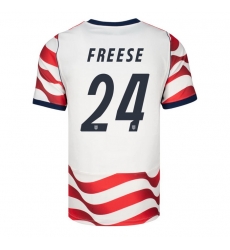 USA 2026 FIFA World Cup Soccer White Jersey Set ( Have Shorts ) Matt Freese #24 USA 2026 FIFA World Cup Soccer White Jersey Set ( Have Shorts ) Matt Freese #24