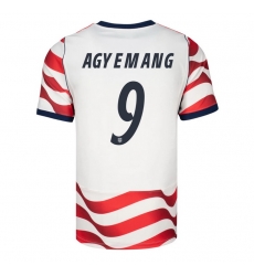 USA 2026 FIFA World Cup Soccer White Jersey Set ( Have Shorts ) Patrick Agyemang #9