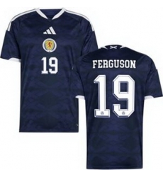 Youth 19 Scotland Lewis Ferguson 2026 Home Replica Jersey 1
