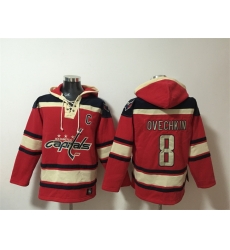Men Washington Capitals 8 Alex Ovechkin Red Ageless Must Have Lace Up Pullover Hoodie Men Washington Capitals 8 Alex Ovechkin Red Ageless Must Have Lace Up Pullover Hoodie