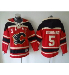 Men Calgary Flames 5 Mark Giordano Red Black Ageless Must Have Lace Up Pullover Hoodie Men Calgary Flames 5 Mark Giordano Red Black Ageless Must Have Lace Up Pullover Hoodie