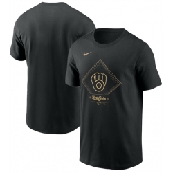 Men Milwaukee Brewers Black 2026 World Series T Shirt