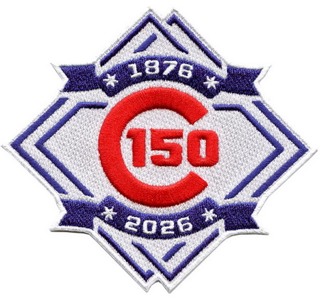 Youth Chicago Cubs 150 Anniversary Patch Biaog